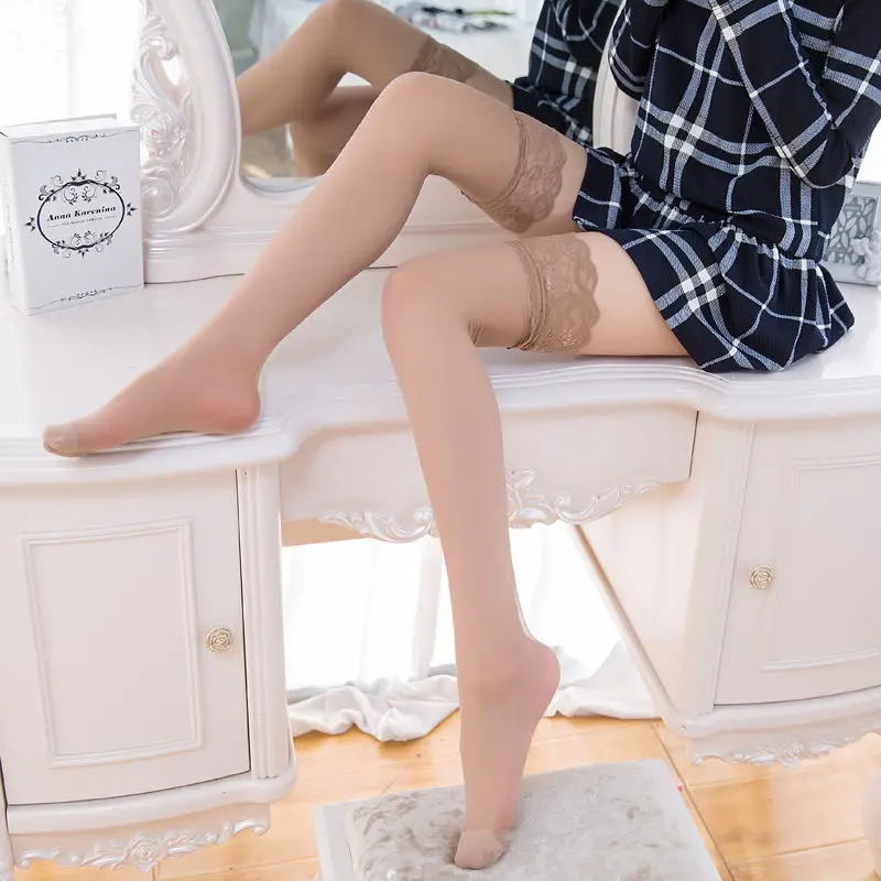 Новое поступление однотонные чулки женские сексуальные в сетку нейлон длинные