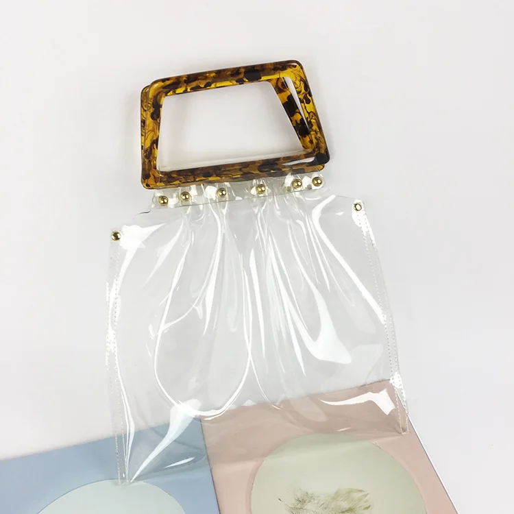 Женская модная прозрачная сумка-тоут из ПВХ брендовая дизайнерская популярная