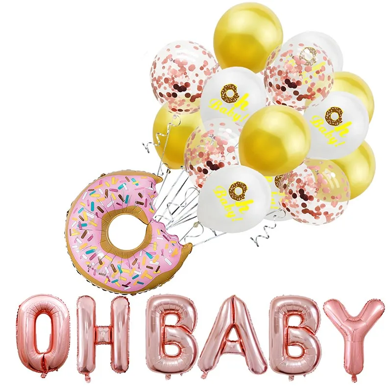 

Twins Party Rose Gold OH BABY Foil Balloons Its a Boy Girl Gender Reveal Baby Shower Favors Birthday Party Decorations Kids