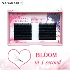 Накладные ресницы NAGARAKU Bloom для увеличения объема ресниц, мягкие натуральные ресницы