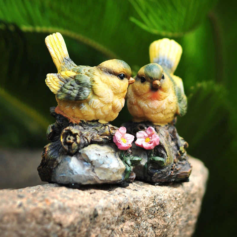 

Creative Resin Will Be Called Simulation Bird Garden Decoration Accessories Wall-mounted Home Decorat Ornaments