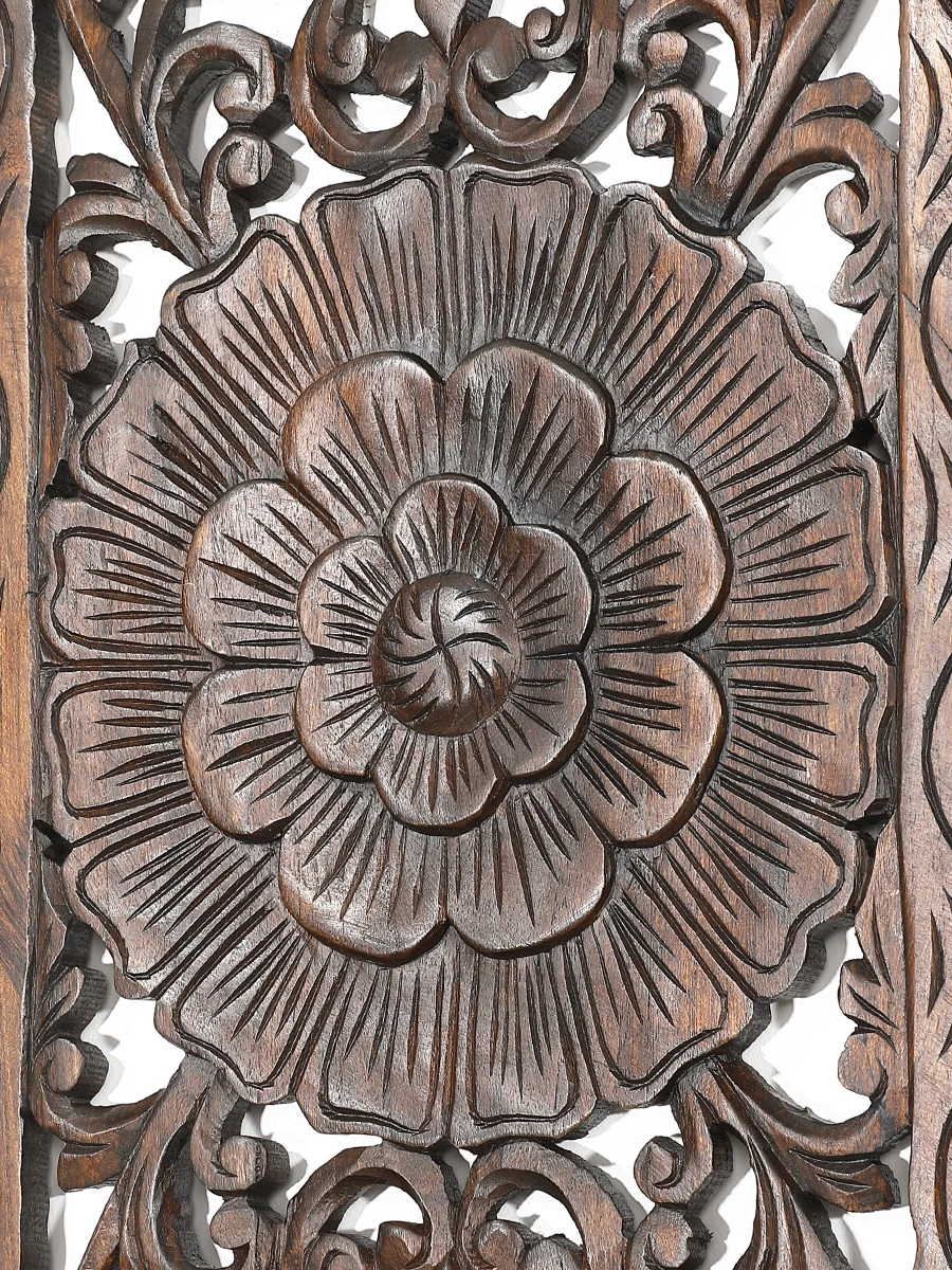 

Hollow Elephant Decoration Lintel Southeast Asia Wood Carving Living Room TV Background Wall Hanging Decoration and Wall