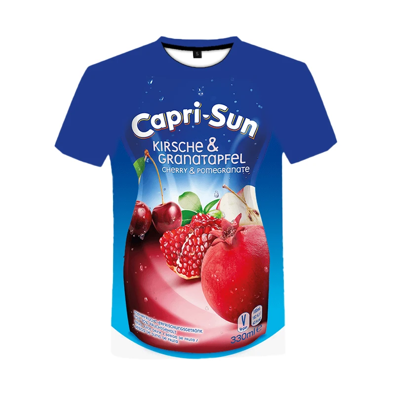 

Newest Candy Snack Bag Chocolate Sauce 3D T-shirts Men and Women Food Short Sleeve Harajuku Hip Hop Tee Tops Camiseta