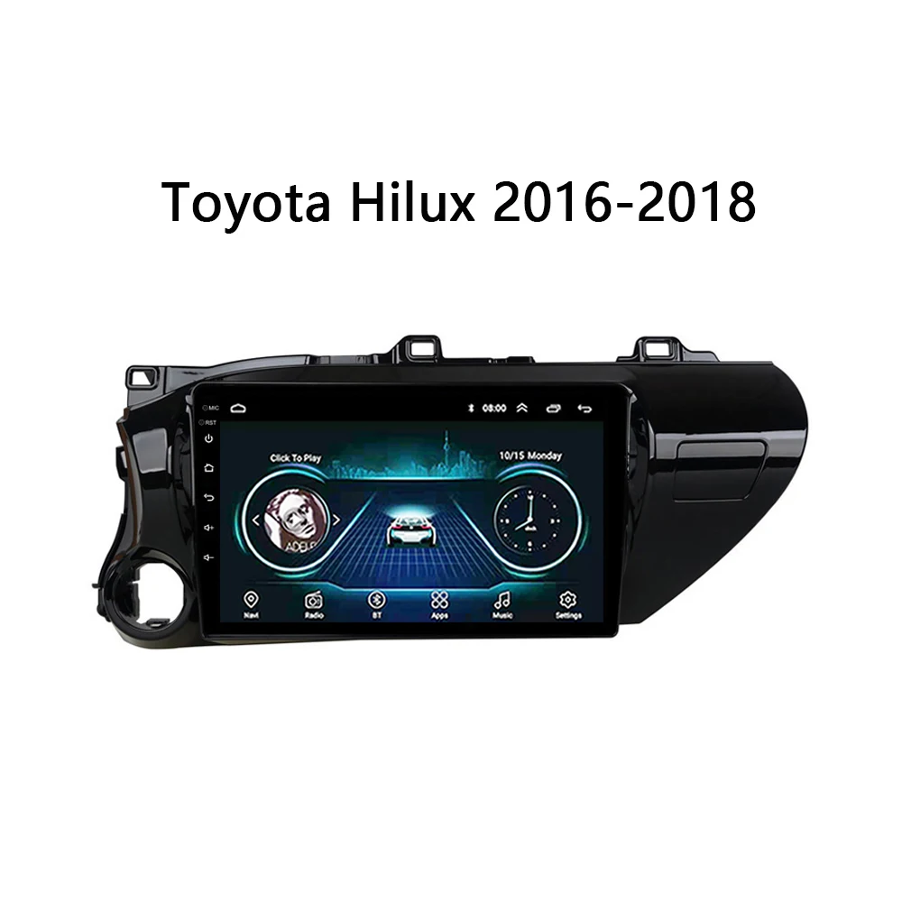 Автомагнитола для TOYOTA HILUX 2016 2017 2018 левосторонний мультимедийный dvd плеер