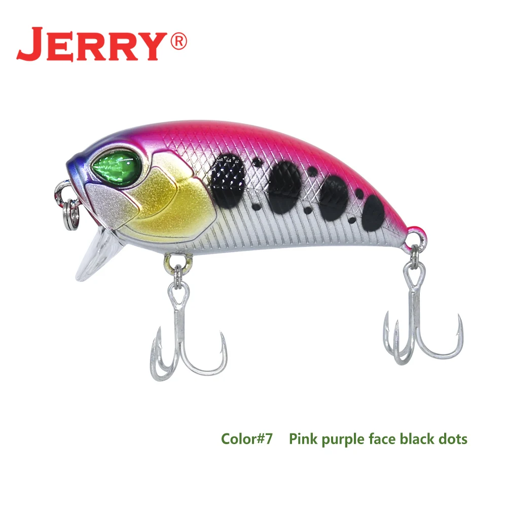 Pink silver Jerry 1 шт. 5 см 8 г сверхлегкие рыболовные приманки жесткая приманка погремушка кренкбейт воблер кренк приманка Магнитная масса форель бас щука приманки - Цвет: Pink silver