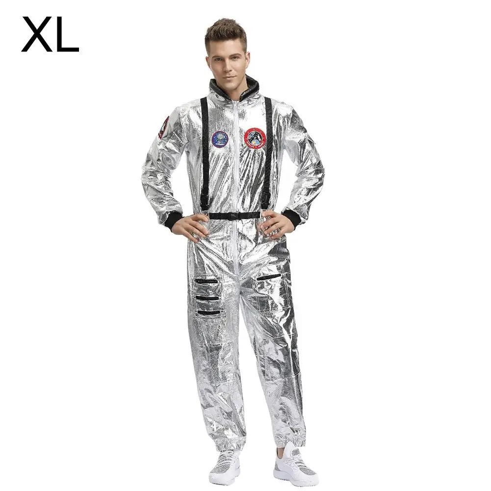 Men XL Костюм космонавта, космонавта, карнавальный комбинезон, одежда для вечеринки на Хэллоуин, Рождество, Год, наряды для взрослых мужчин и женщин - Цвет: Men XL
