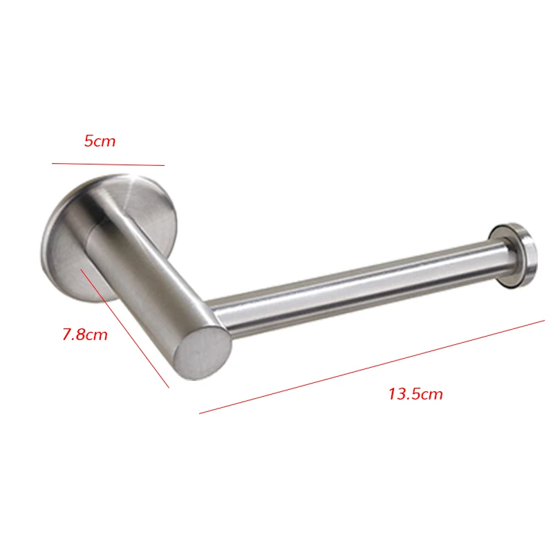 

Toilet Wall Mount Toilet Paper Holder Stainless Steel Bathroom Kitchen Roll Paper Accessory Tissue Towel Accessories Holders