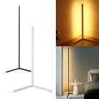 Напольная Светодиодная лампа в скандинавском стиле, простой современный теплый белый светильник в уголку для гостиной, комнатные атмосферные осветительные присветодиодный ы