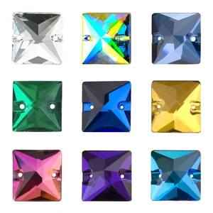 YANRUO 3240 квадратные Кристальные Стразы для шитья, плоская задняя часть, стеклянные камни, Свободные Стразы шьют на Стразы для рукоделия