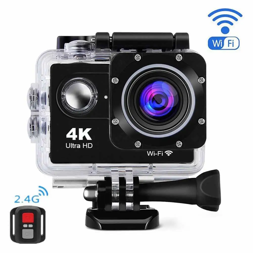 Спортивная Экшн камера Ultra HD 4K 1080P Wi Fi 16 Megas Водонепроницаемая видеокамера DVR для