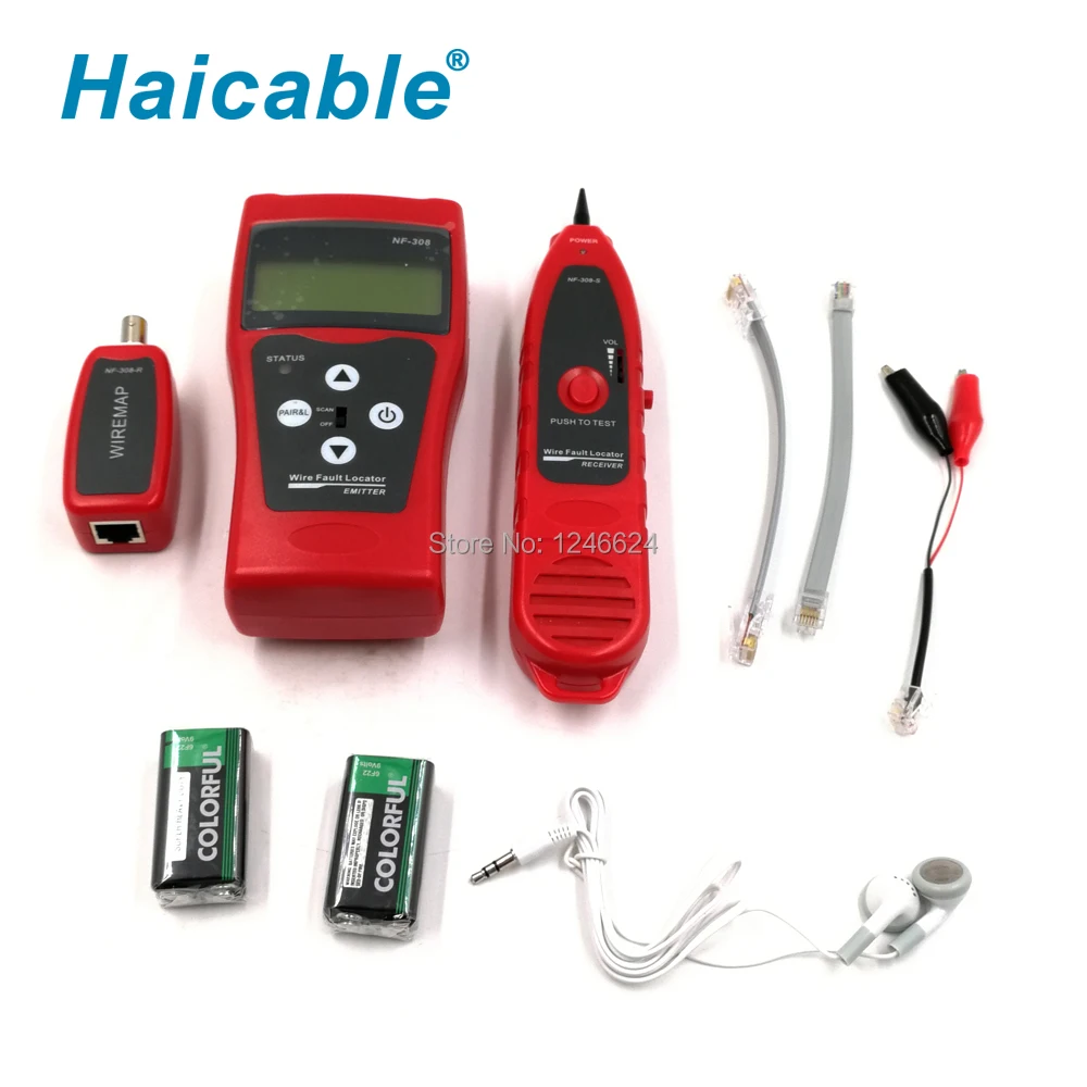 Cable Finder LCD Wire Locator Cable Testers NF-308