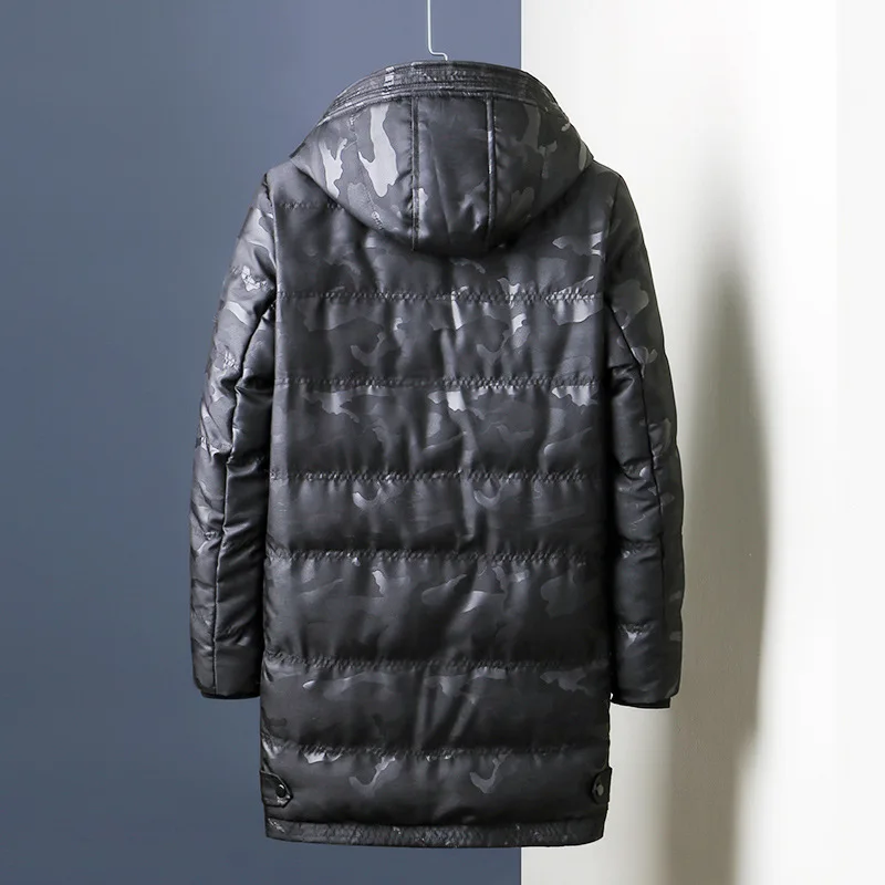 Новинка 2019 Повседневная зимняя куртка для мужчин теплые камуфляжные пальто с