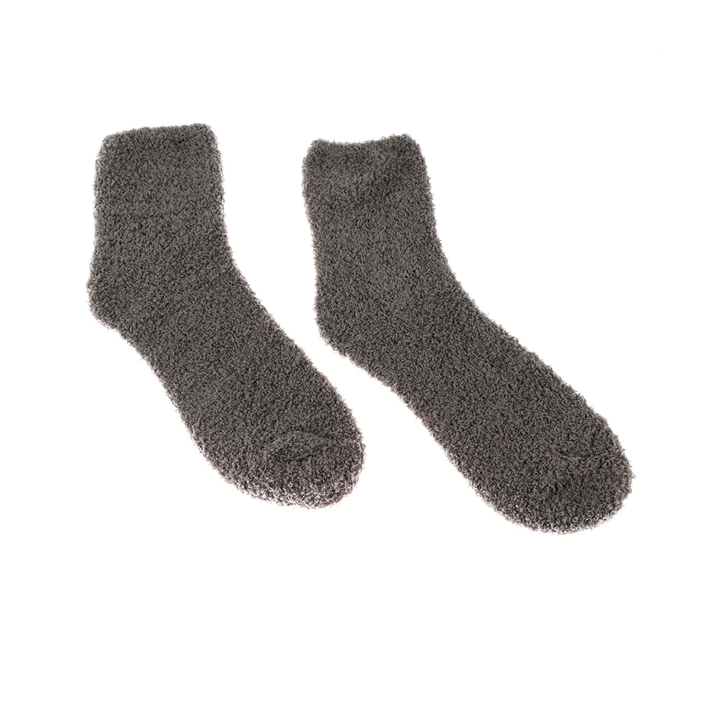 Невероятно уютные кашемировые носки зимние теплые коралловые бархатные для сна