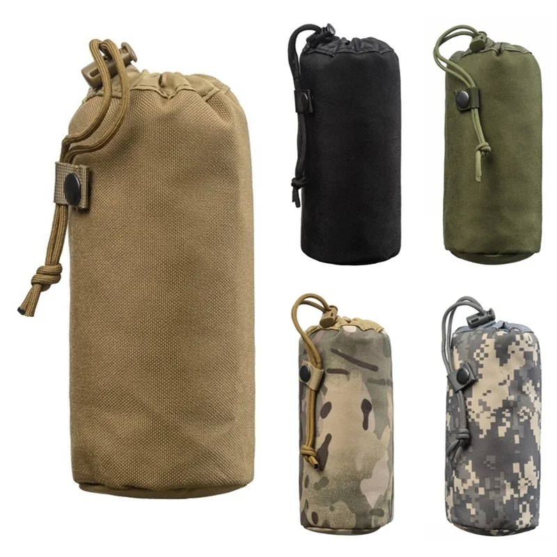 

New Tactical Molle Water Bottle Pouch Glass Cover Military Outdoor Travel Camping Hiking Hunting Kettle Holder Carrier Waist Bag