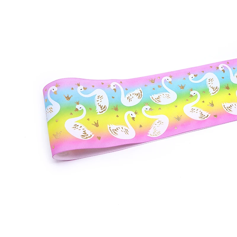 DIY craft supplies cartoon character printed grosgrain ribbon 75mm width 50 yards. TZ001