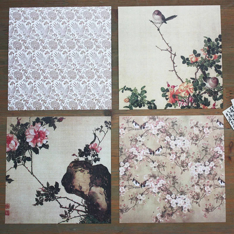 Китайская живопись стиль скрапбукинга бумага смешанных цветов бумажная
