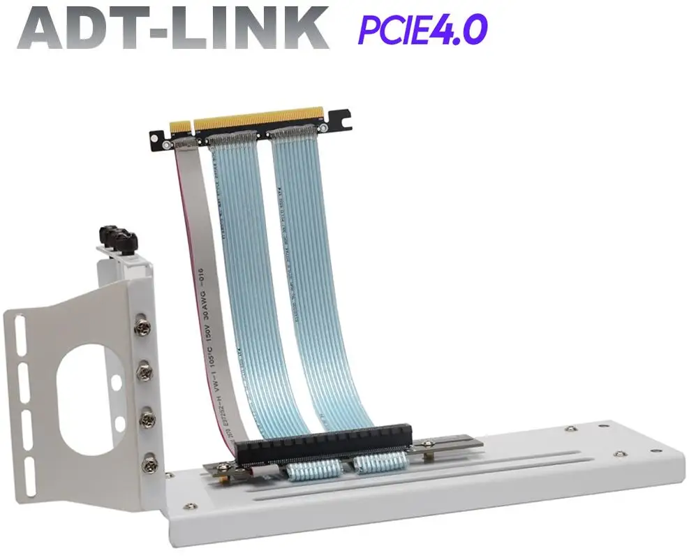 PCIe 4 0x16 RTX графическая карта PCI-e 90 градусов плоский Удлинительный кабель GPU Райзер