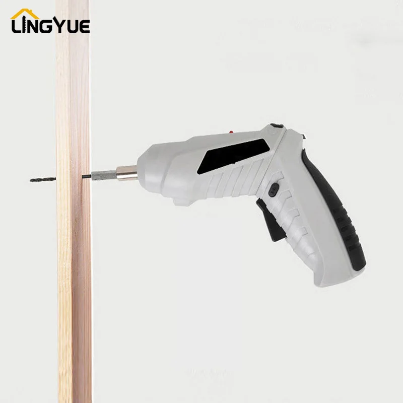 Lingyue электрическая отвертка Набор беспроводной Пистолет Форма Отвертка бытовой
