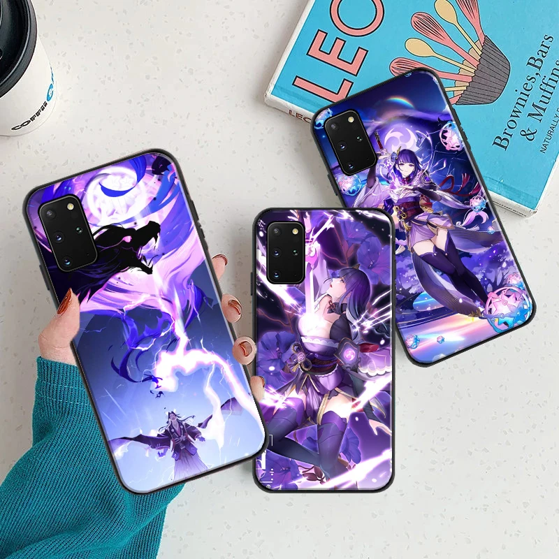

Genshin Impact Phone Case For Samsung Galaxy S8 S8 Plus S9 Plus S10 S20 S20 FE Lite Ultra Cute Raiden Ei Soft TPU Back Cover