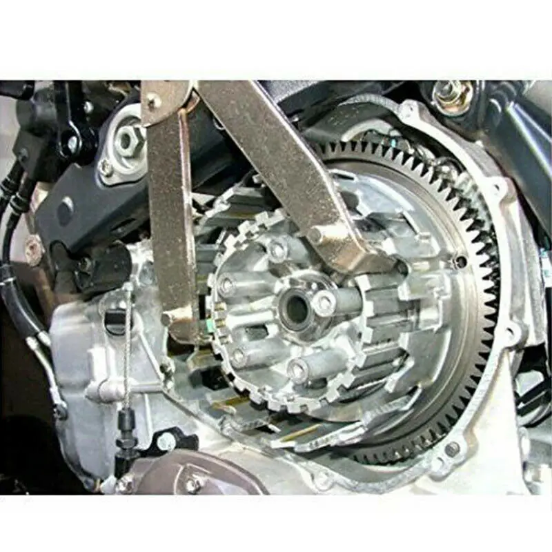 

Motorbike Universal Square Tooth Clutch Holding Tool Motorcycle Clutch Hub Basket Flywheel Holder Wrench Repair Removal Tools