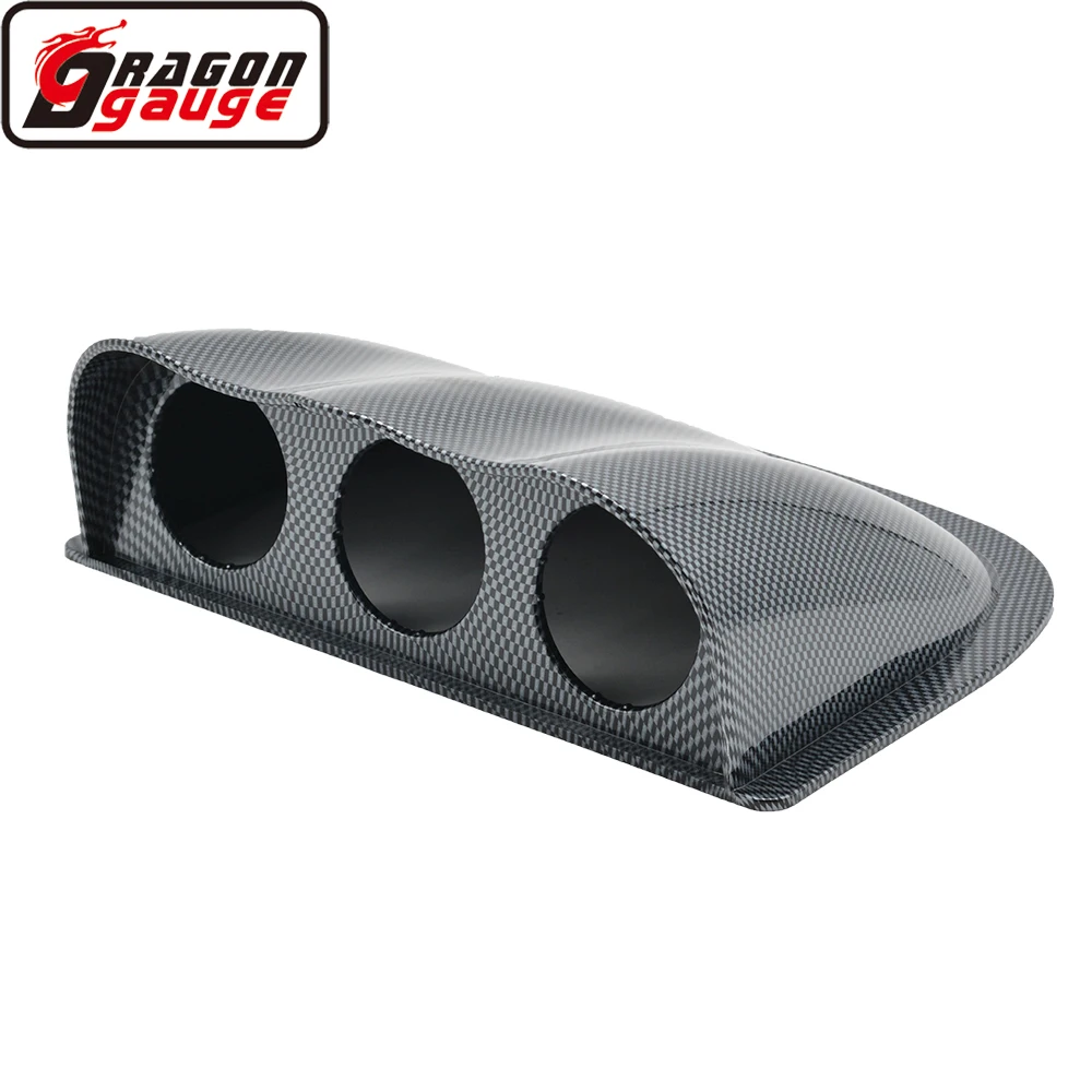 Датчик Dragon 52 мм черный и карбоновый цвет модификация автомобиля панель приборной