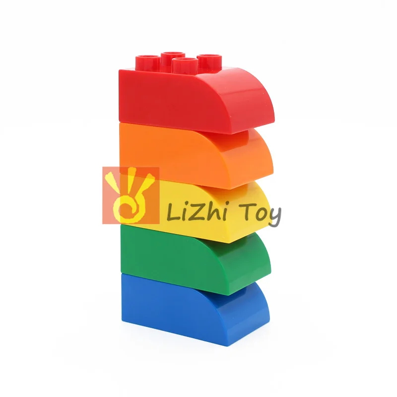 Большой строительный блок MOC DIY 4302 Кирпич 2x3 с изогнутым верхом большой размер