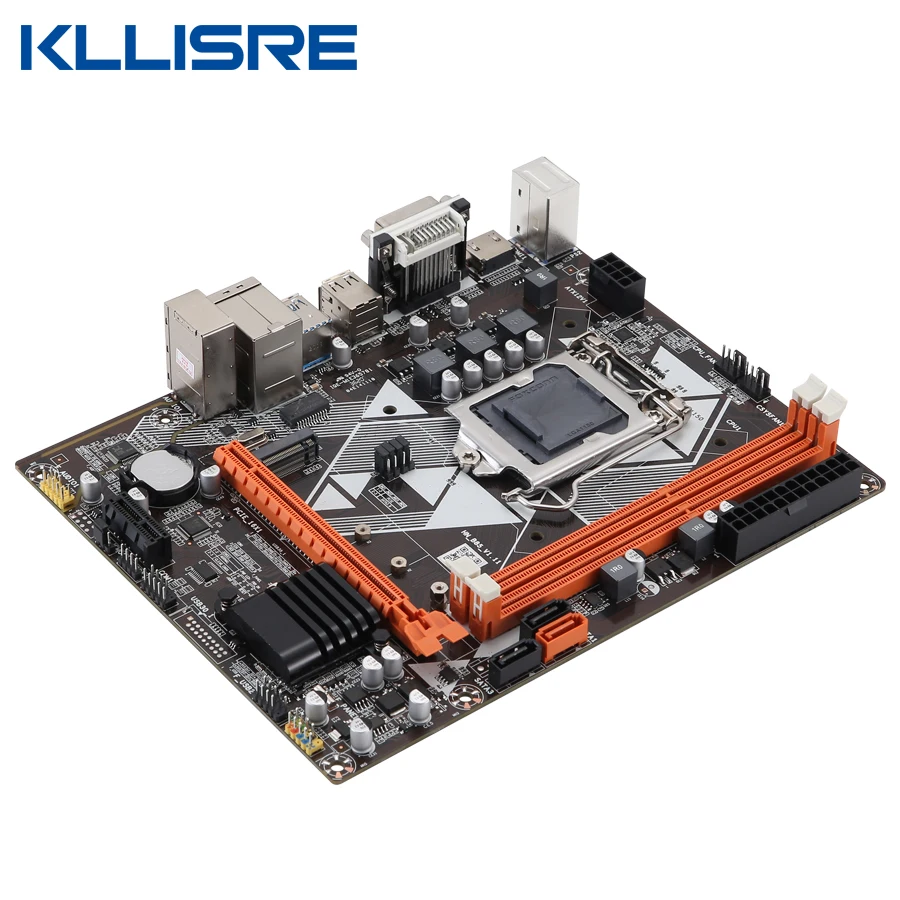 Материнская плата Kllisre B85 M ATX для LGA 1150 i3 i5 i7 E3 DDR3 1333/1600 МГц 16 Гб M.2 SATA3 USB3.0 VGA DVI