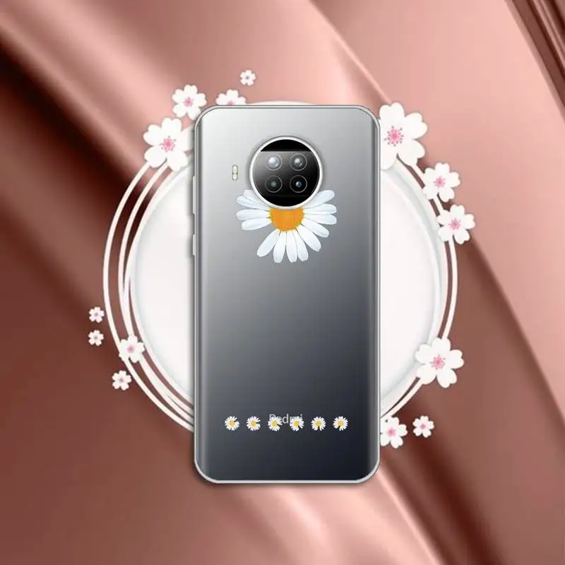 

Summer daisy Sunflower Phone Case Transparent for Xiaomi Redmi note 10 t 8 9 pro lite 11 Huawei P honor 10i 20 30 40 smart 2019
