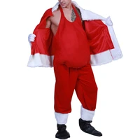 fake padded belly christmas dress up stage costume prop fake beer pregnancy belly for santa claus bump red