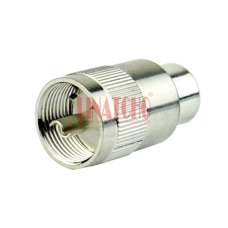 10 pcs sales RF RG213 RG214 RG8 LMR400 cable brass pl259 male M male UHF connector