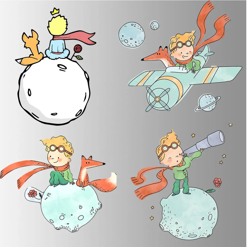 

Little Princekin Transfer Patches Thermo Sticker Diy Iron On Patches For Kids Clothes Stripe Patches Heat-senstive Iron Sticker