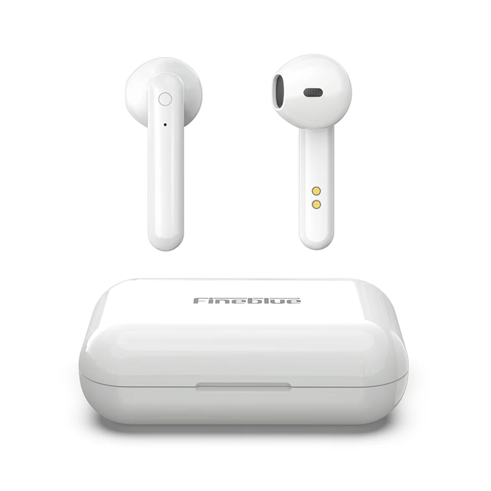Fineblue J10 наушники вкладыши TWS Bluetooth V5.0 3d стерео True Беспроводной touch Контрольный