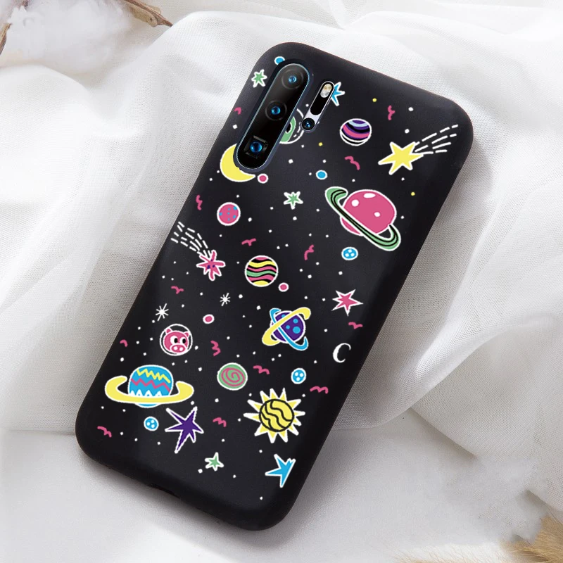 08 Чехол с рисунком улыбающейся собаки хаски для huawei P20 Lite P20 Pro Honor 10 чехол с изображением космоса планеты Звезды Мягкий чехол из ТПУ для huawei P30 Lite чехол - Цвет: 08