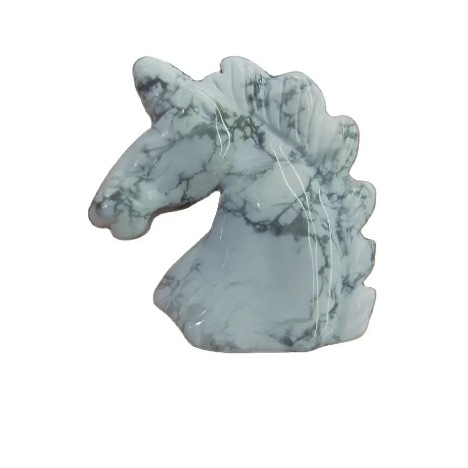 

1 шт. натуральный белый бирюзовый Единорог кварц Резные драгоценные камни животные исцеляющая энергия DIY подарок
