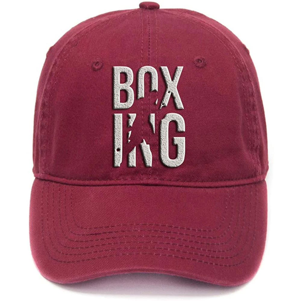 

Lyprerazy Men Women Unisex Hip Hop Cool Flock Printing Boxing Fighting Washed Cotton Adjustable Baseball Cap
