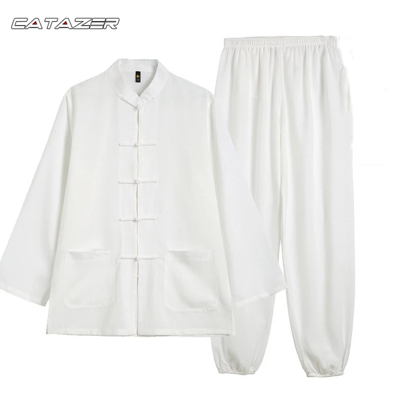 

Cotton Blends Tai Chi Suit Kung Fu Wing Chun Uniform Martial Arts Wushu Clothes Jacket and Pants