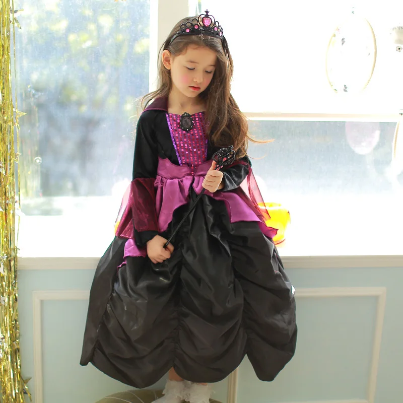 2019 Новое поступление костюм на Хэллоуин для детей детская юбка ведьмы эльфа