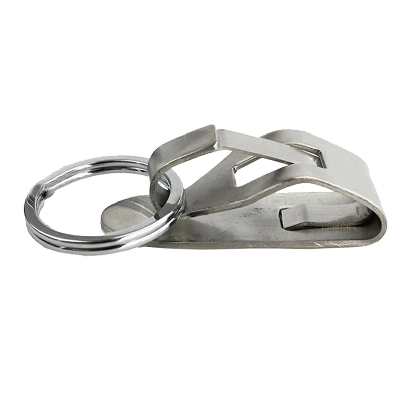 

1Pcs Excellent Quality Leather Steel Detachable Keychain Ring Keychain Buckle Waist Clip Hanging Belt Anti-Lost Holder Z6Q8 L6F4