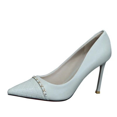 

2021 new ladies temperament high heels spring and summer sexy all-match niche shallow mouth pointed shoes