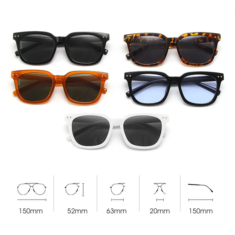 

AKAgafas Square Sunglasses Woman 2021 Vintage Personality High Quality Punk Sun Glasses for Men Big Frame Gafas De Sol Mujer