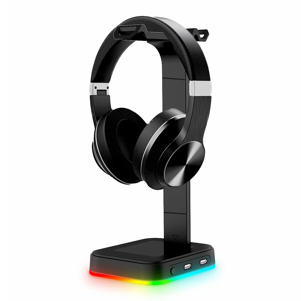 

Накладная Подставка для наушников D9 RGB, Настольный кронштейн для наушников, поддержка USB, игровые аксессуары для ПК