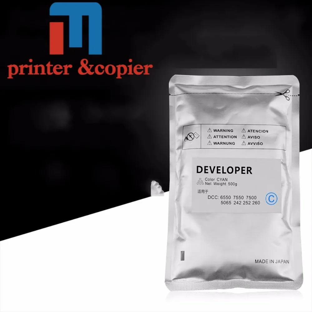 

500g 4pcs KMCY Copier parts DC242 developer compatible for Xerox DC C6550 7550 7500 5065 242 252 260