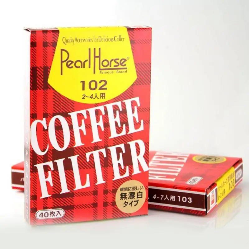 

40pcs Coffee Filter Paper Espresso Tea Infuser Accessories Drip-type Unbleached U-shaped Coffee Filter Paper Kitchen Accessories