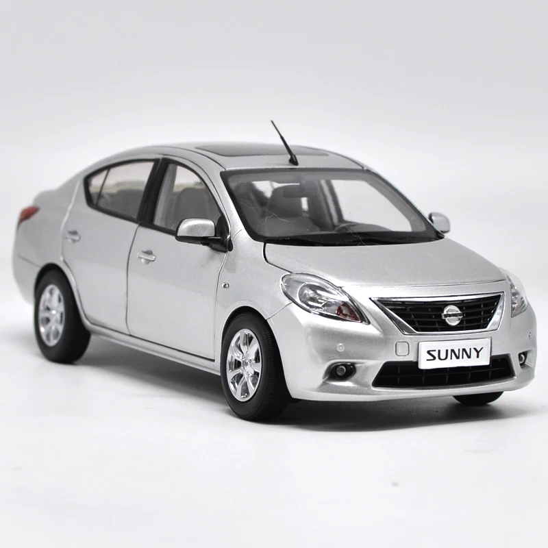 1:18 высокотщательная Модель Nissan Sunny модель автомобиля из сплава статическая
