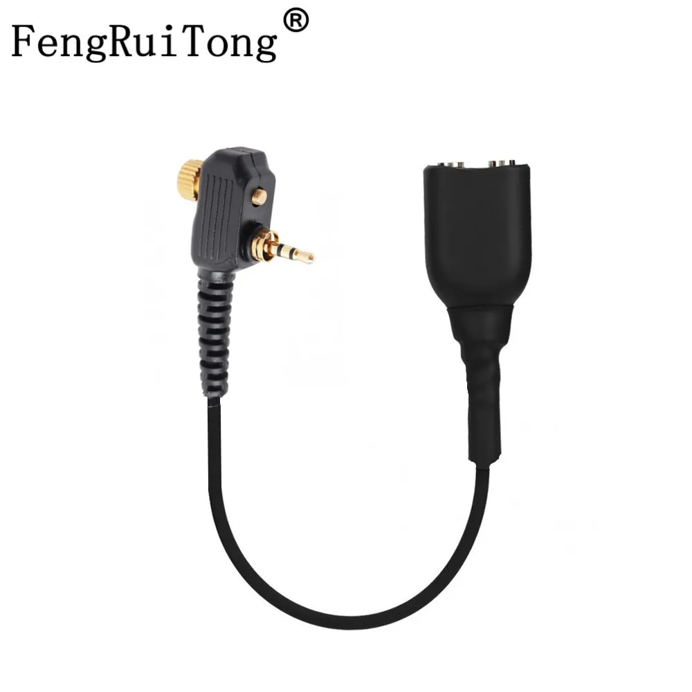 Walkie Talkie Audio Cable Adapter For Motorola MTH800 MTH850 MTP850 MTS850  For UV-5R K Head  Headset Change Port Cable