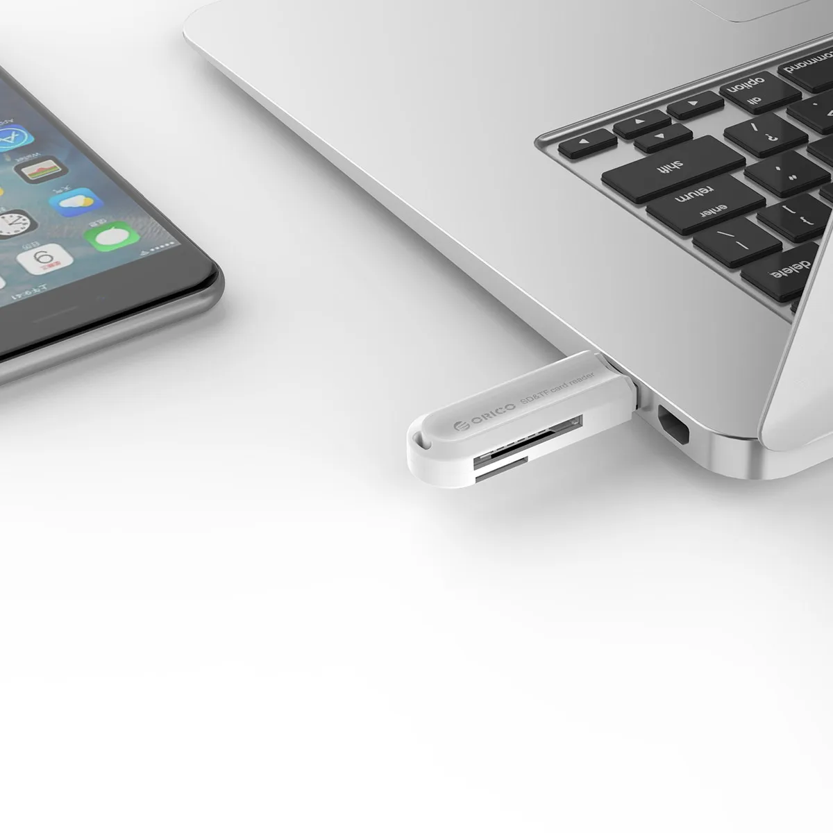 ORICO кард-ридер USB 3,0 2 в 1 SD/Micro SD TF OTG Smart memory type C кард-ридер высокоскоростной адаптер для ПК компьютера ноутбука