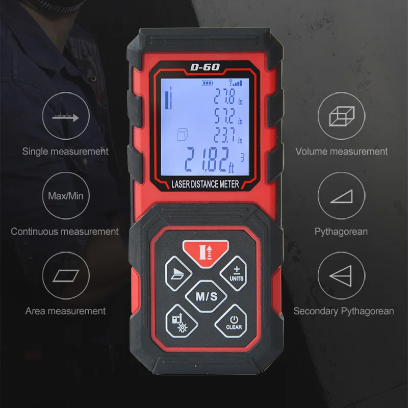 Лазерный дальномер TECLASER лазерный измеритель лазерная рулетка измерительная