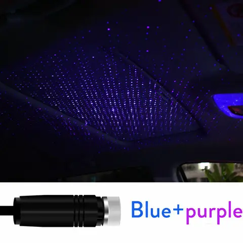 Миниатюрный USB проектор звезд на крыше автомобиля
