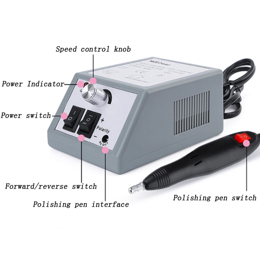 Супер маникюрный набор акриловый Фрезер для ногтей cо шлифовальными комплект с