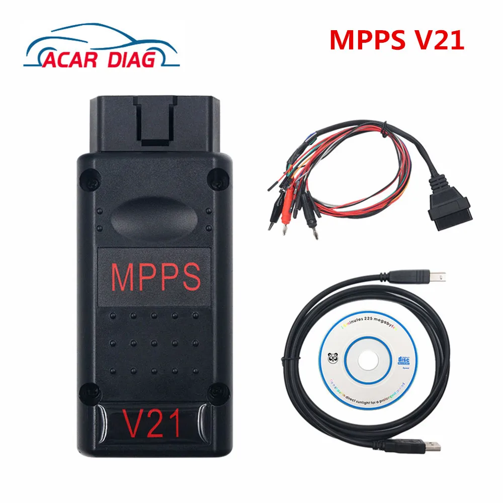 Инструмент для чип-тюнинга ECU чип MPPS V21 чипа OBD 2 EDC15 EDC16 EDC17 Inkl Checksum последняя версия